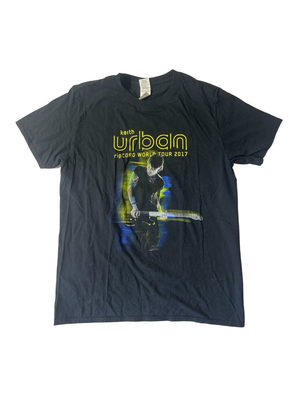 Keith Urban M Medium black RipCORD 2017 world tour concert t-shirt